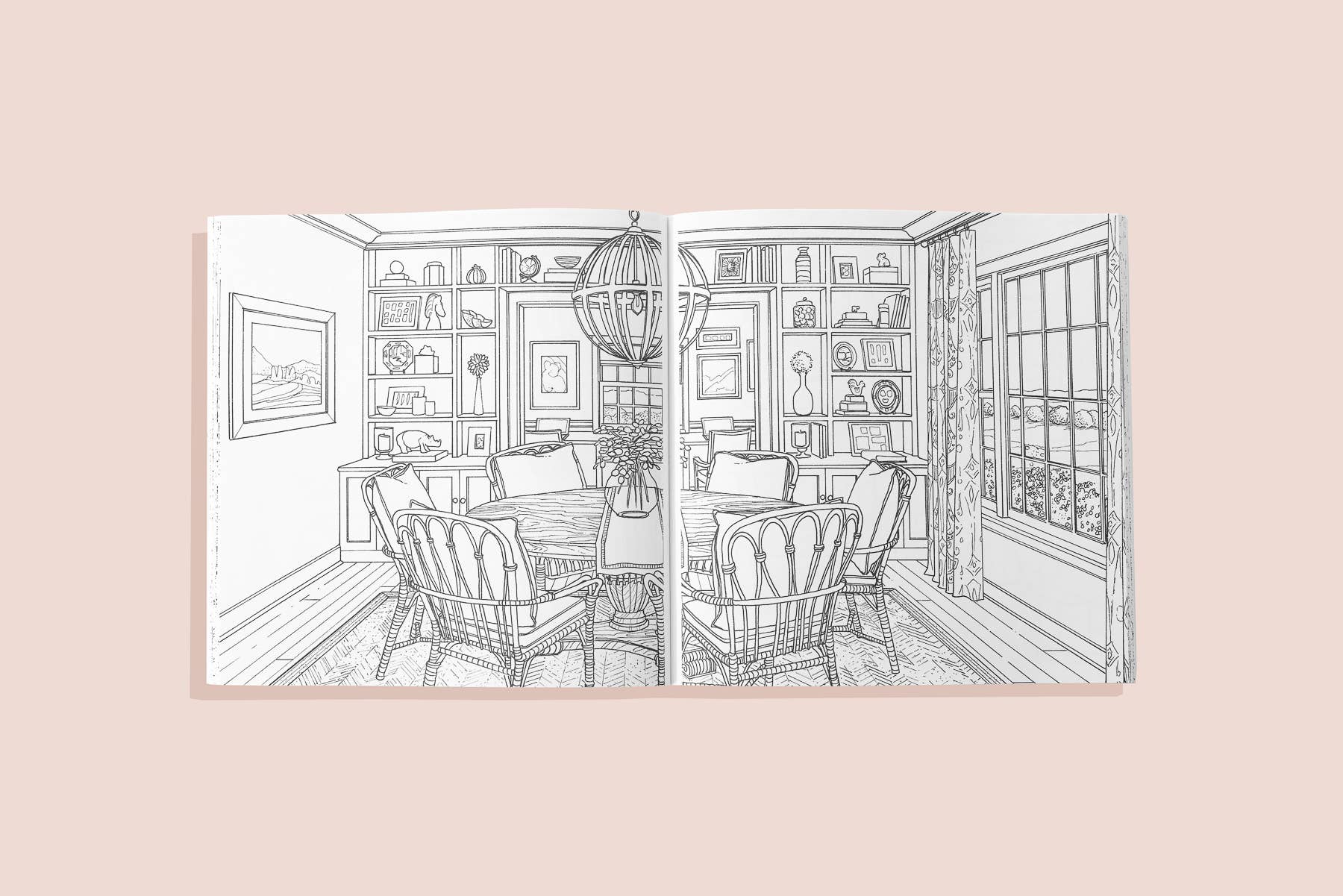 Paige Tate & Co. – wholesale Colouring and activity book – adult – Color At Home- A Young House Love Adult Coloring Book2