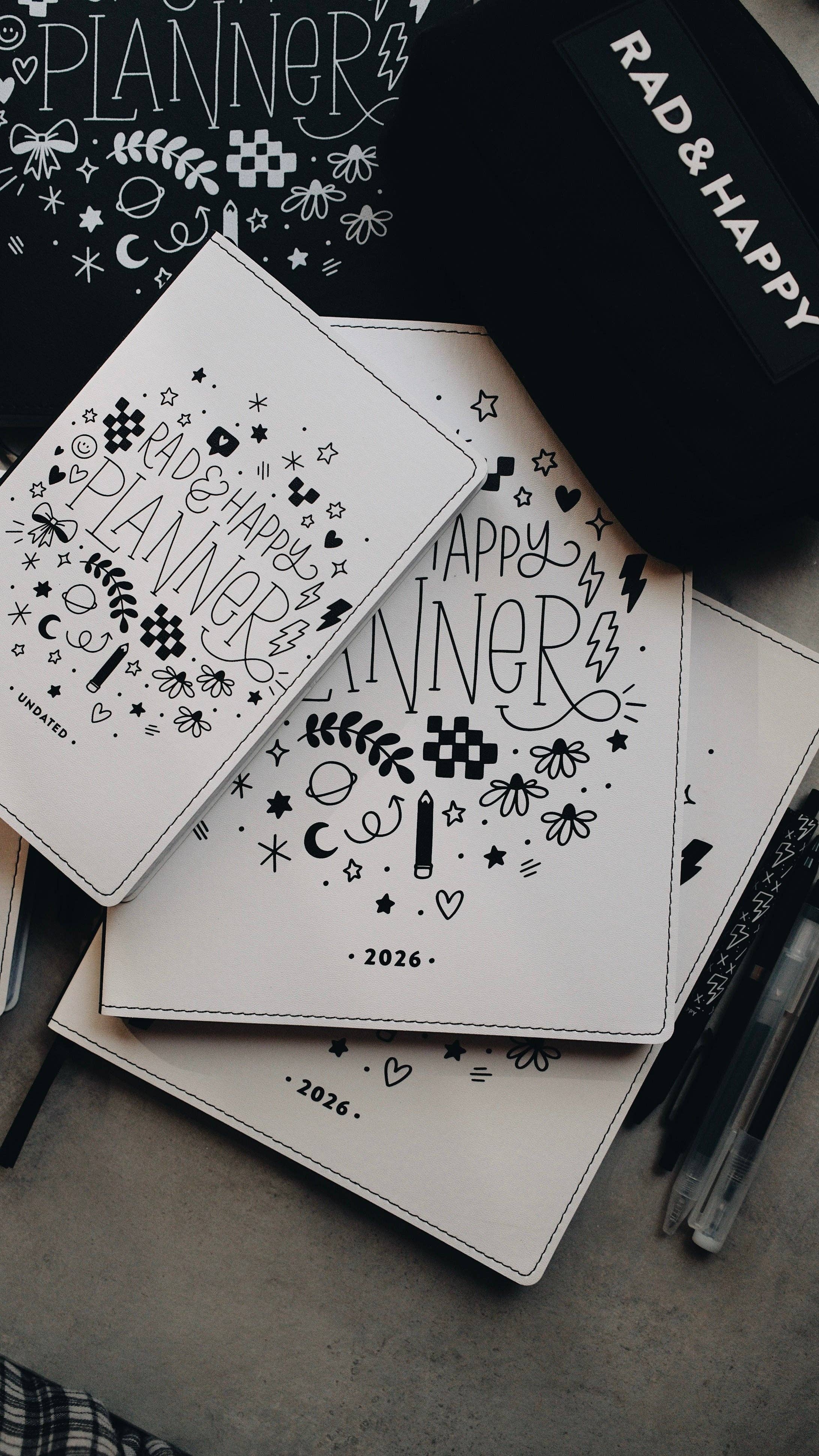 Rad & Happy - Wholesale Planner - 2026 Dated 8x10 Planner - Doodle Edition22