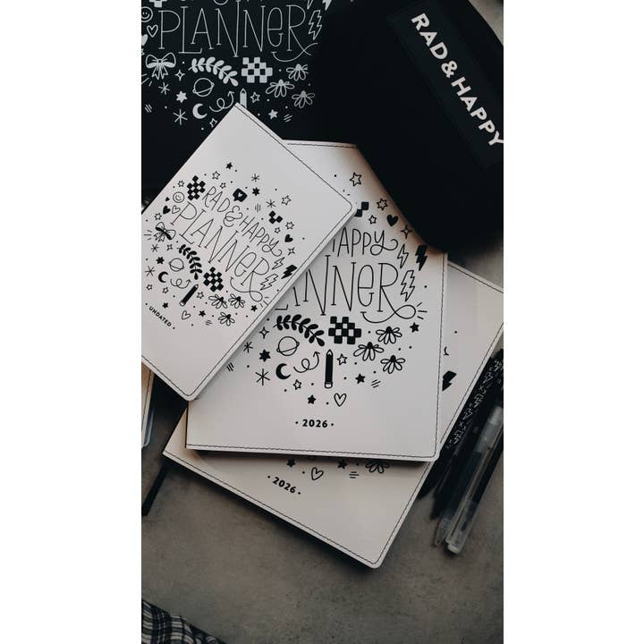 Rad & Happy - Wholesale Planner - 2026 Dated 8x10 Planner - Doodle Edition22