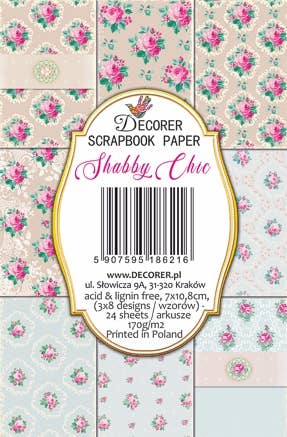 DECORER - Wholesale Gift Tag - Shabby Chic - Gift Tag Set 24 pcs2