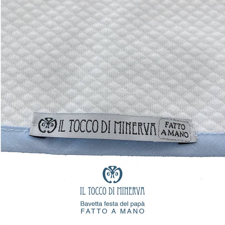 Meisjes slabbetje Vaderdag - Handgemaakt voor wholesale door Il Tocco di Minerva