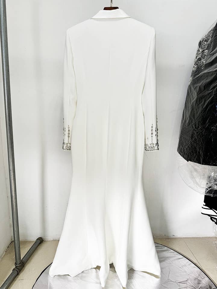 Productseeker - Wholesale Gown - Women's - DR0175L Beaded Collar Fishtail: Evening Chic