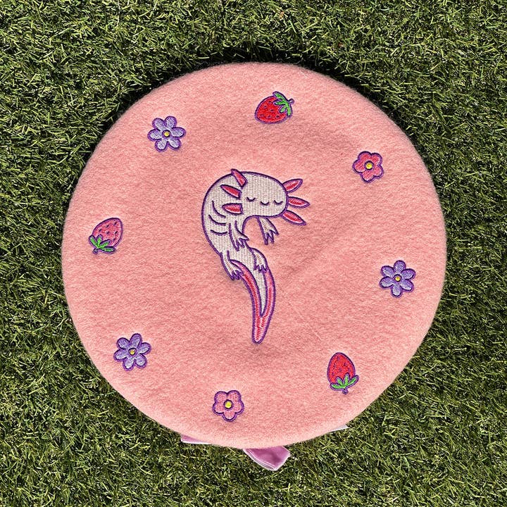 Axolotl Beret for wholesale by YayItzel