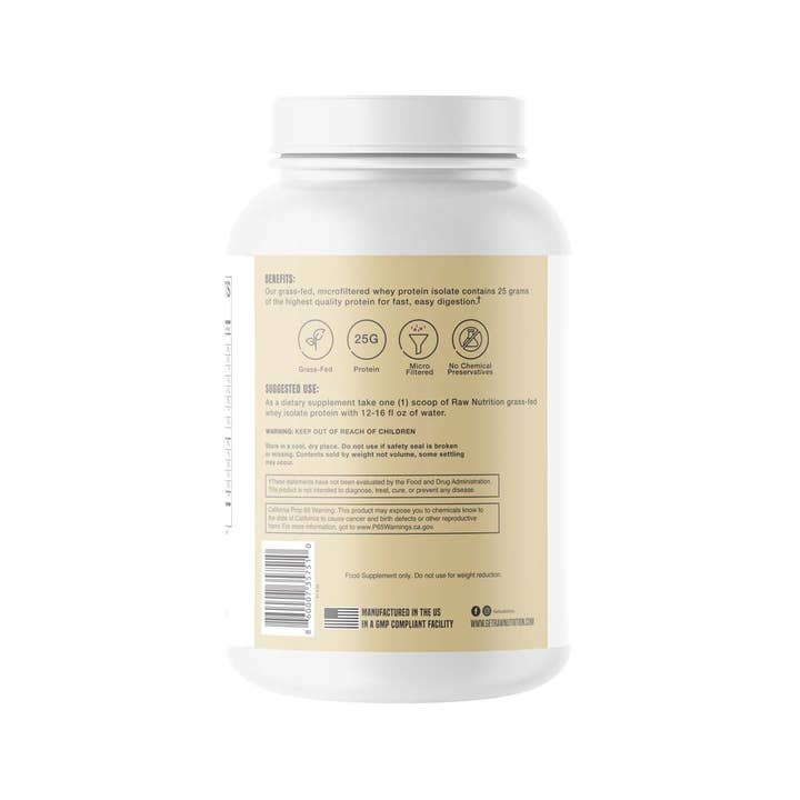 Campus Protein - Wholesale Protein/Superfood Powder - Get Raw Nutrition Grass Fed Isolate Whey Protein7