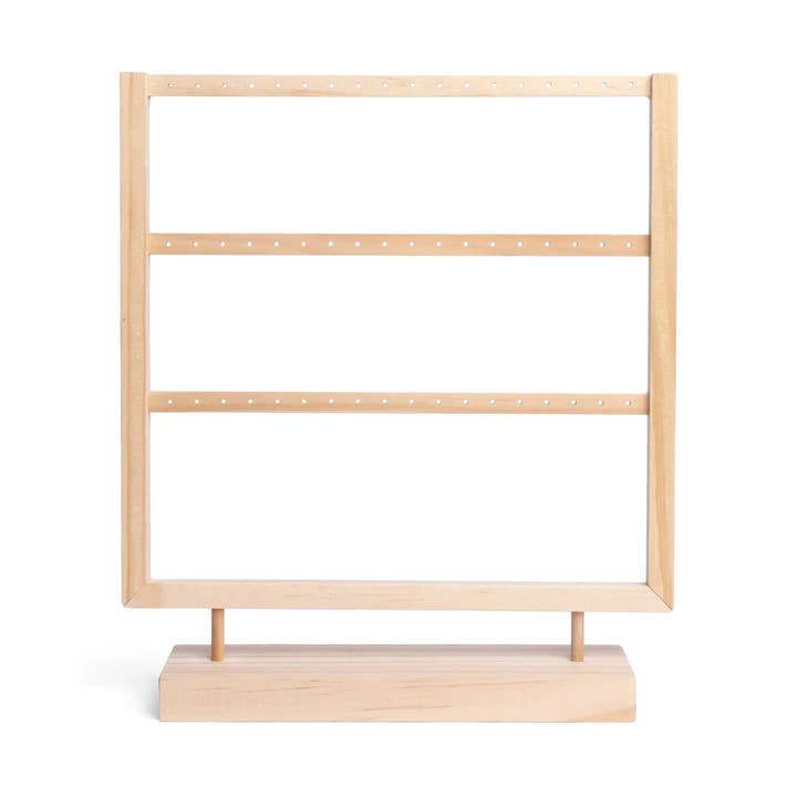 Wood 30 Pair Earring Display for wholesale by WJW