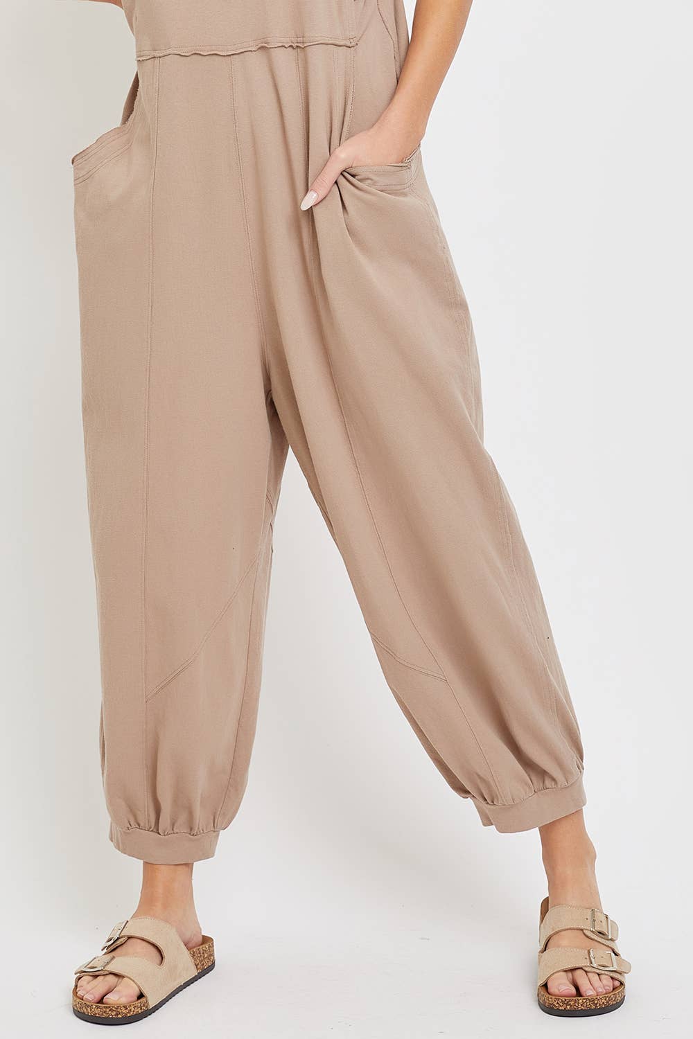 Sweet Lovely by Jen - Wholesale Jumpsuit - Women's - COTTON WASHED SLOUCHY JUMPSUIT2