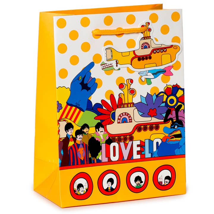 Puckator Ltd - Wholesale Gift Bag - The Beatles Yellow Submarine LOVE Gift Bag - Medium