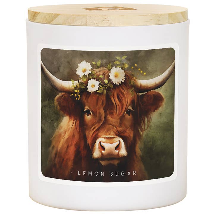 Vache Highland Florale - LEM - Bougies pour la vente par Sincere Surroundings