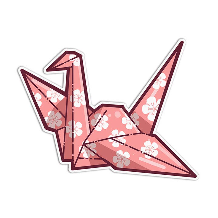 Autocollants Sakura Grue Fleur de Cerisier pour la vente par Girls Printing House