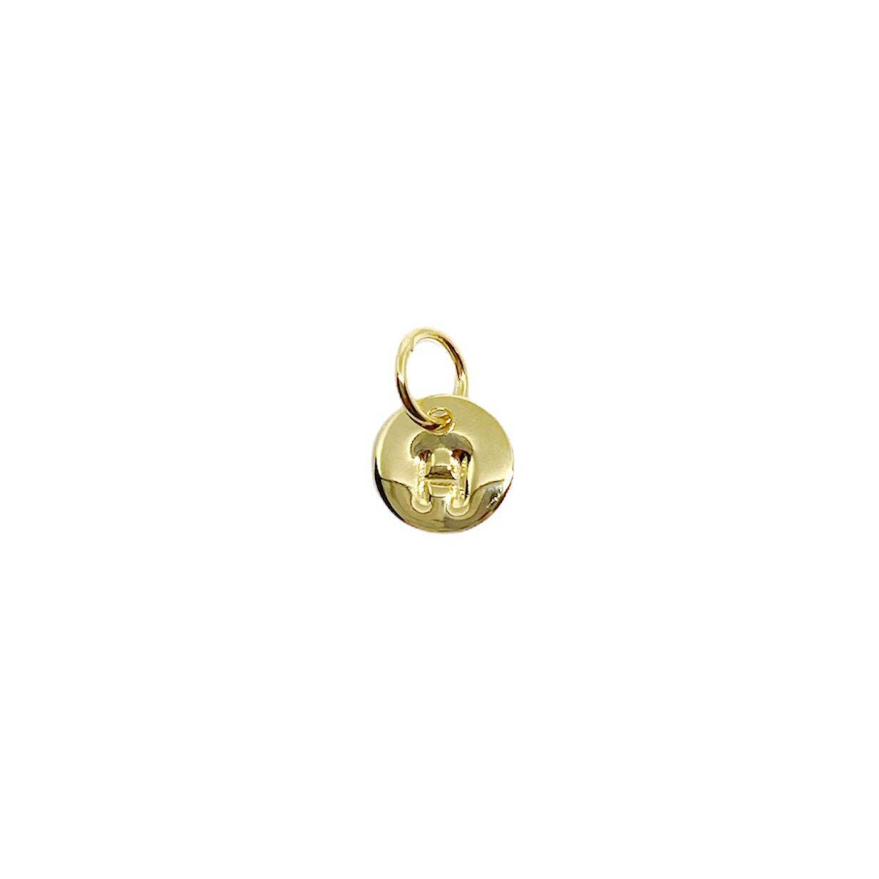 GoldFi – wholesale Individual charm/pendant – Stamped Tiny Initial Letter Charm in 18k Gold Filled Complete Alphabet7