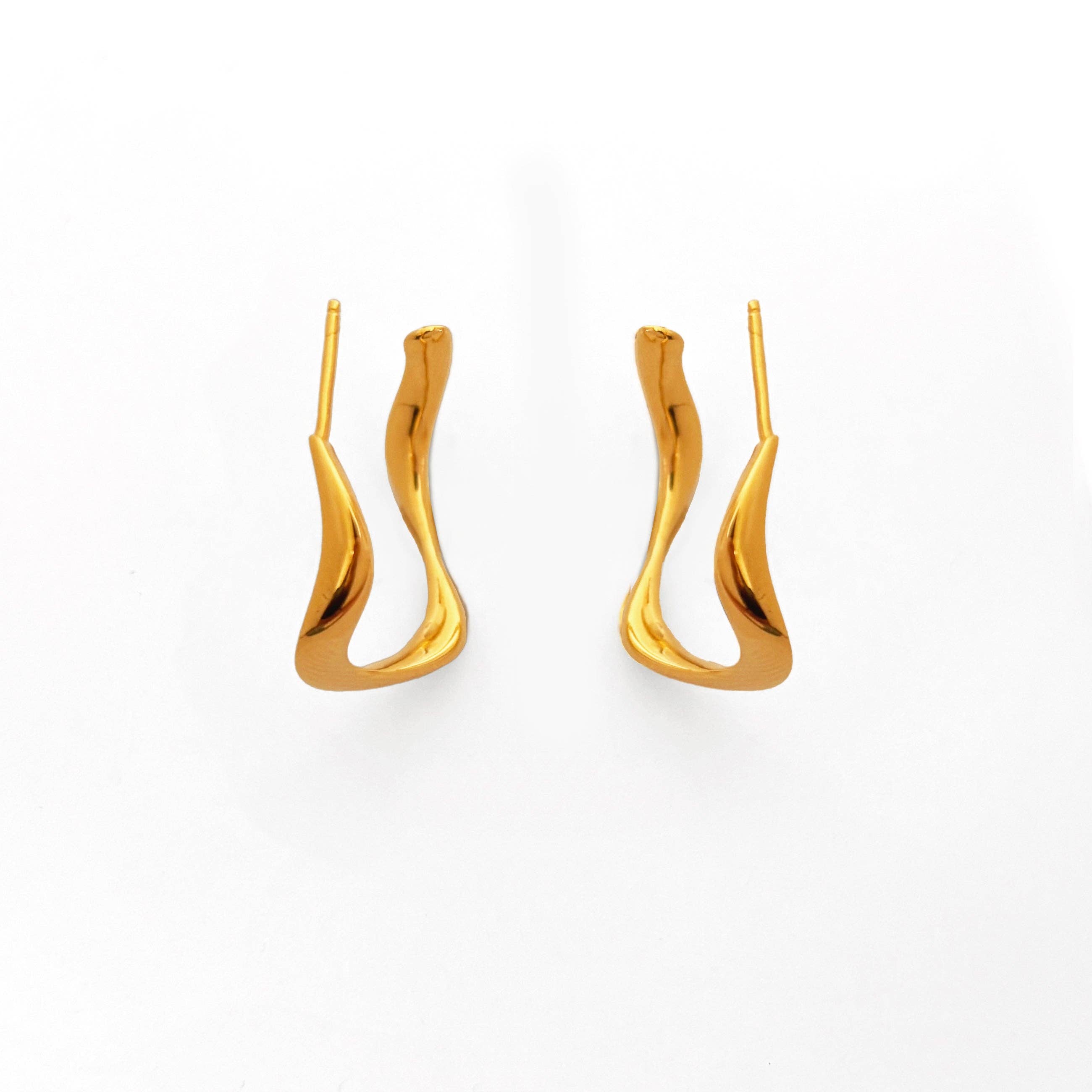 Love Lori Michelle Jewelry - Wholesale Hoop Earrings - Ribbon Wave Hoop Earrings3
