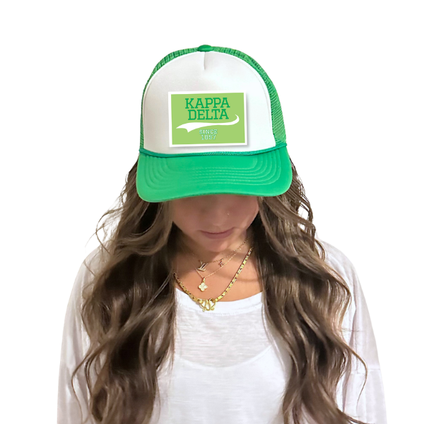 Sarahndipity Shop - Wholesale Trucker Hat - Women's - Sorority Trucker Hat w/ Patch - Collegiate Design21