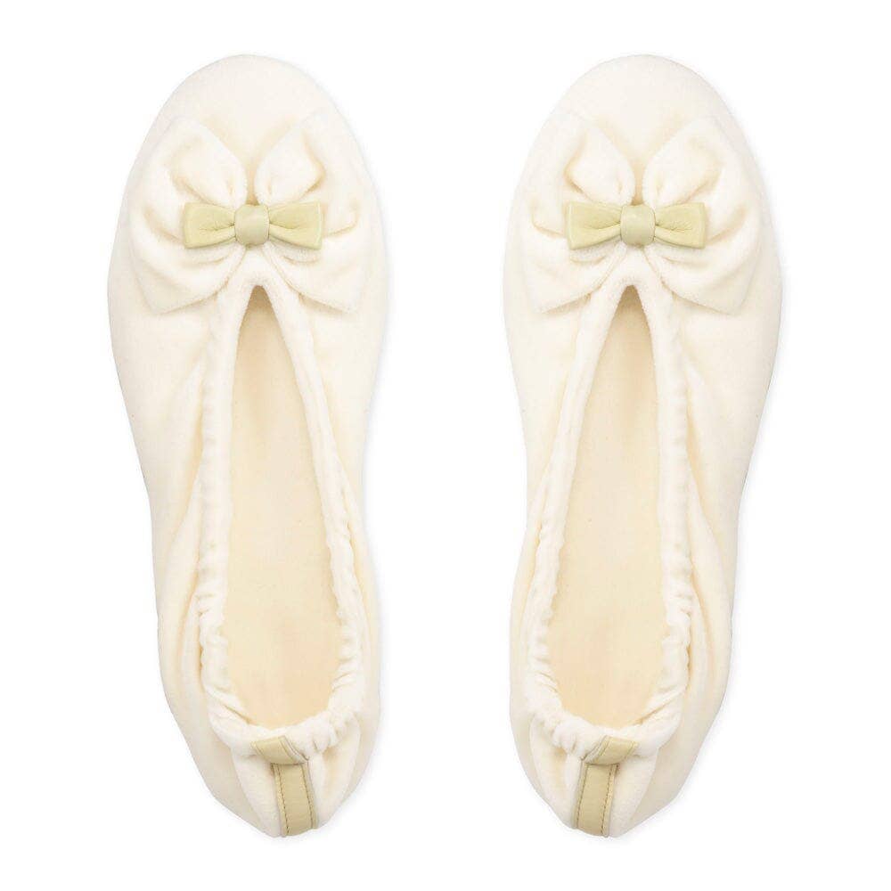 Glove Story - Wholesale Slippers - Women's - Women's indoor ballerinas in large bow velvet - CF01404