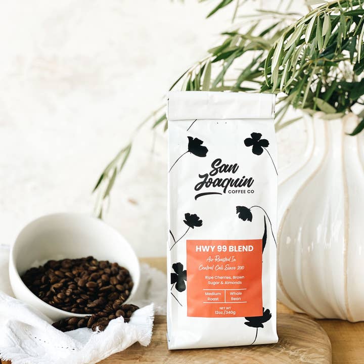 Hwy 99 Blend Coffee Whole Bean for wholesale by San Joaquin Coffee Company