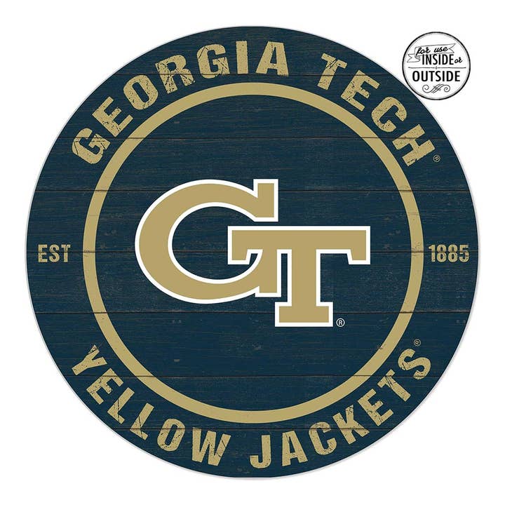 KH Sports Fan - Wholesale Sign - 20x20 O/DR Team Georgia Tech Yellow Jackets