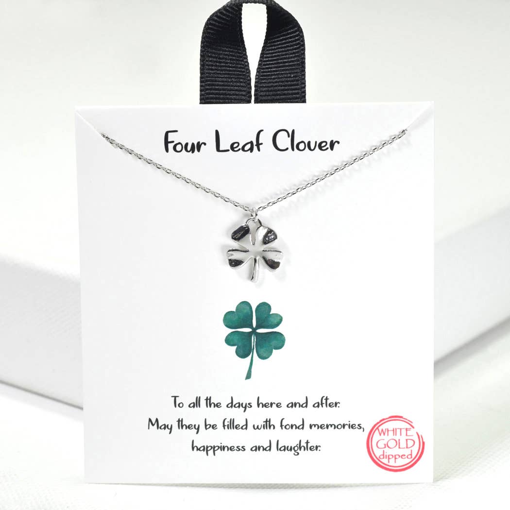SOPHIA WHOLESALE - Wholesale Pendant/Charm Necklace - Four Leaf Clover Charm Necklace1