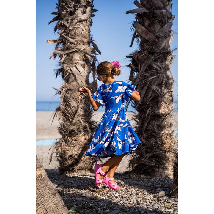 VESTIDO DE PRIMAVERA, OSO HORMIGUERO AZUL para venta al por mayor de Mullido
