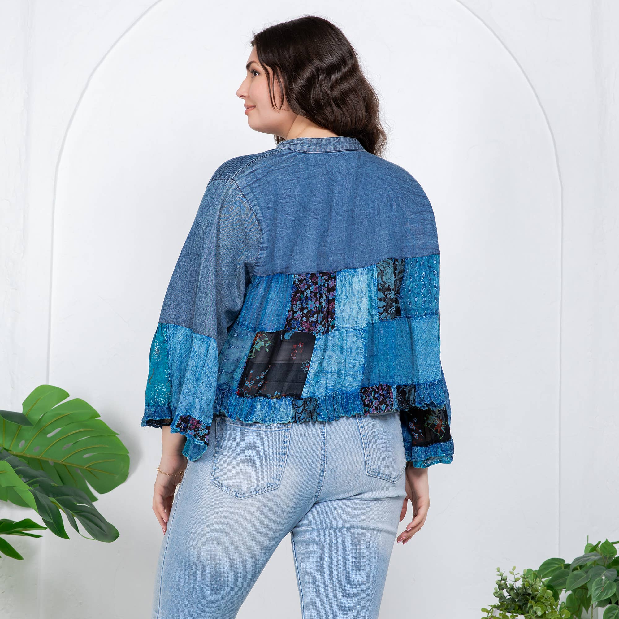 Young Threads - Wholesale Kimono - Women's - Boho Kimono Shrug with Bell Sleeves - New17