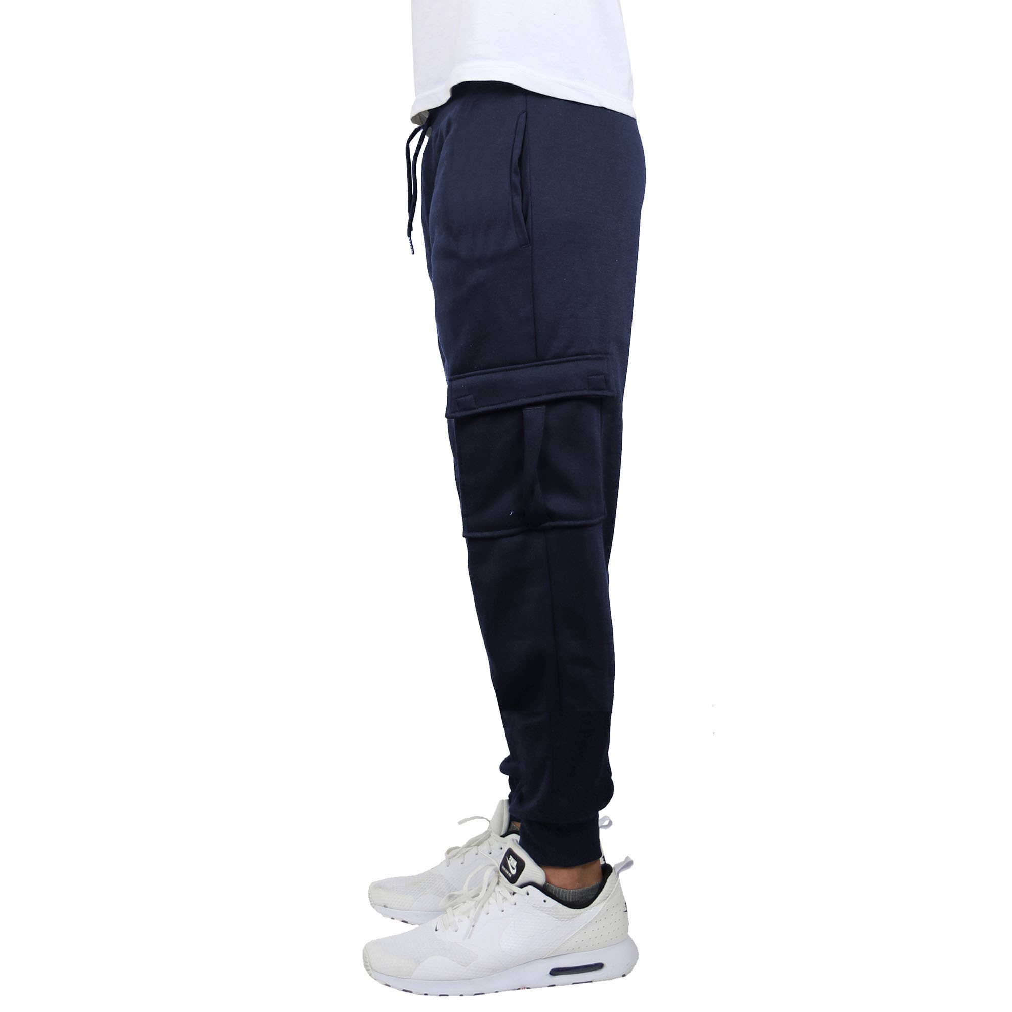 Galaxy By Harvic - Wholesale Athletic Sweatpants/Joggers - Men's -  Men's Fleece-Lined Cargo Jogger Sweatpants5