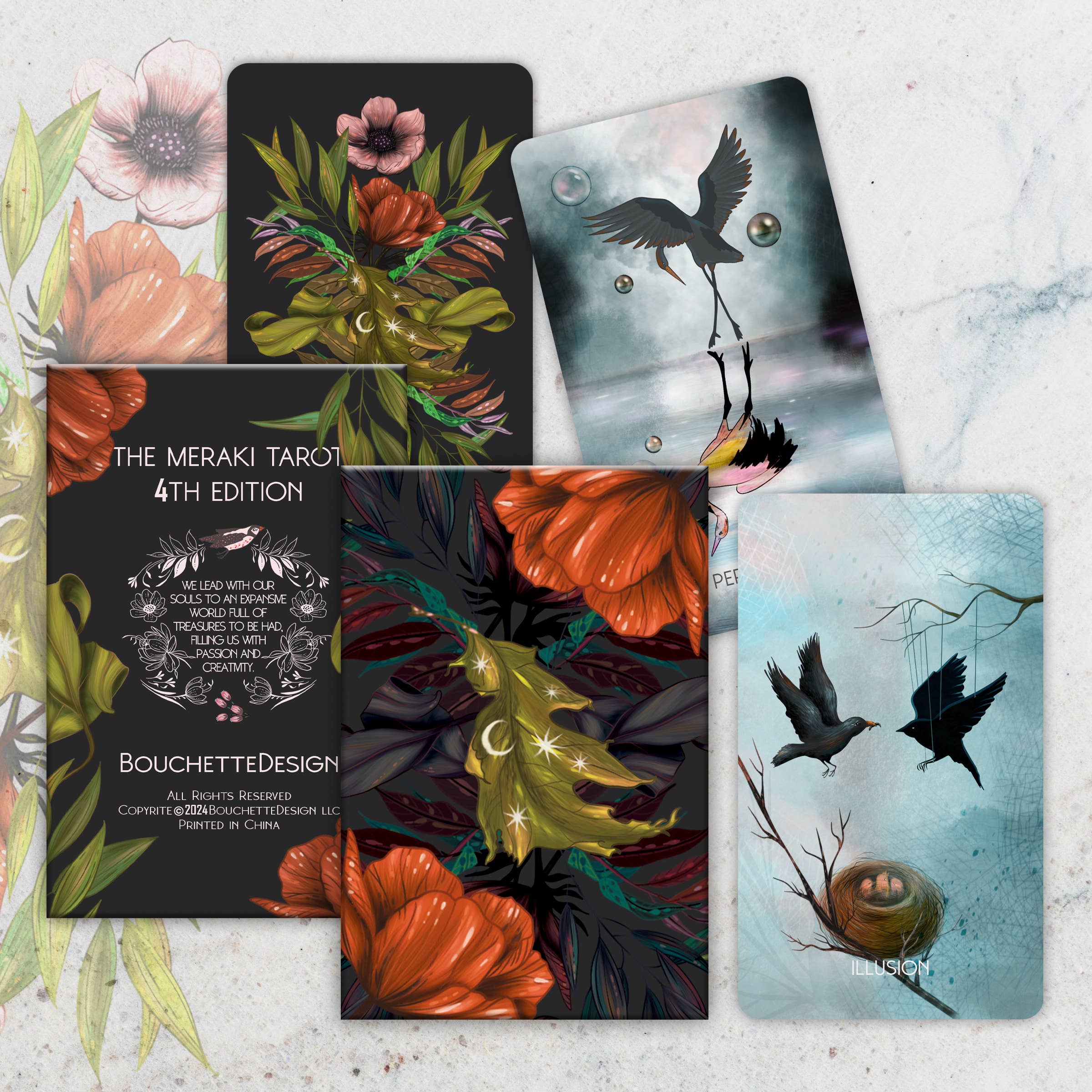 BOUCHETTE & CO. LLC - Wholesale Tarot Cards - THE MERAKI TAROT 4TH EDITION 1