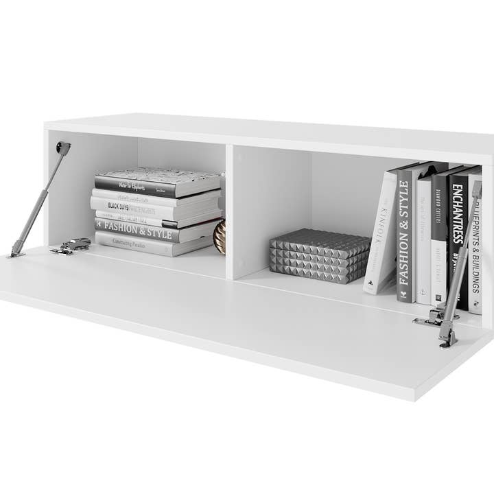 PLATAN ROOM - Wholesale Console Table - TV Cabinet TV Stand 105 cm Hanging or Standing White Gloss6