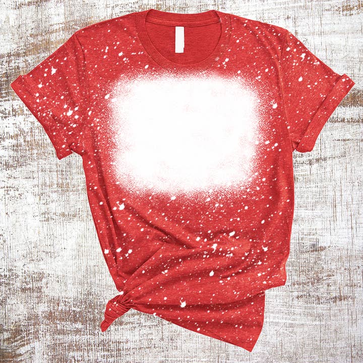 Sweet Tees - Wholesale Sublimation Blank T-Shirt - Women's - Sublimation Blank Shirts BLANK Bleached Tee Shirts Square