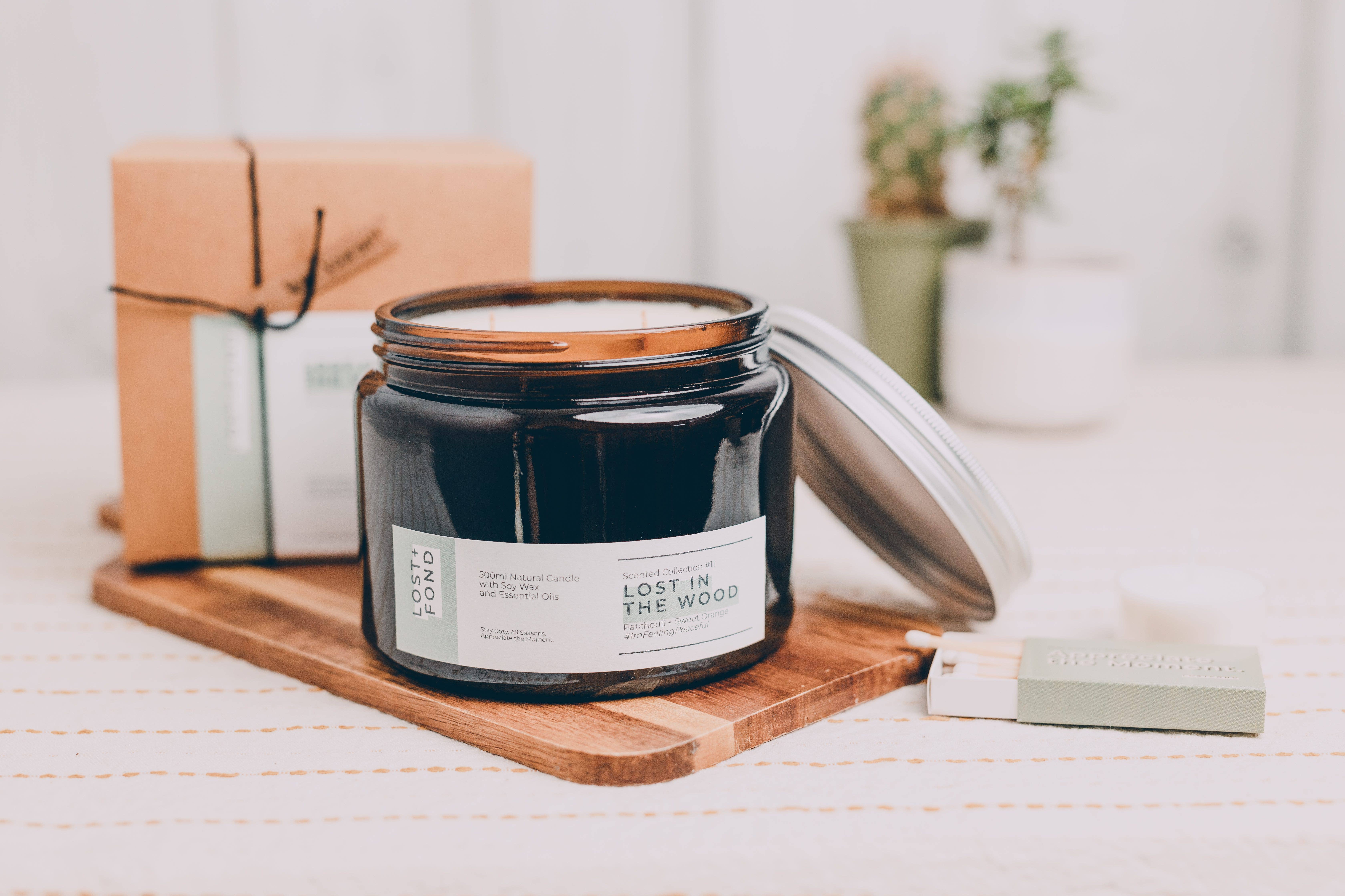 LostFond Candles – wholesale Jar/filled candle – Bergamot & Sweet Orange Essential Oil Vegan Soy Candle7