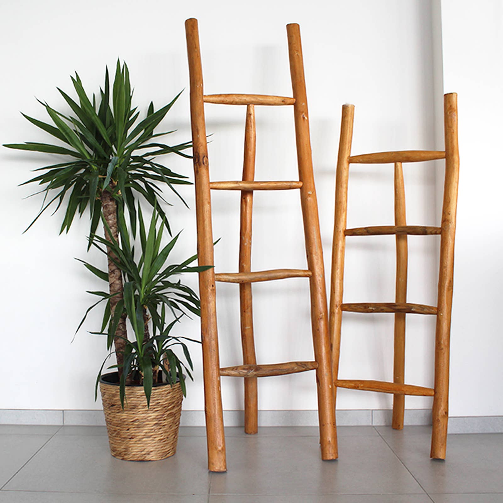 AWGifts Europe - Vendita all'ingrosso Attrezzi da giardino - Scala in teak naturale da 1,2 m3