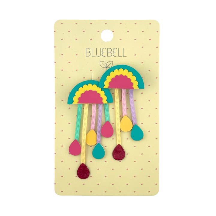 Rainbow Raindrop Clip for wholesale by Bluebell Petite
