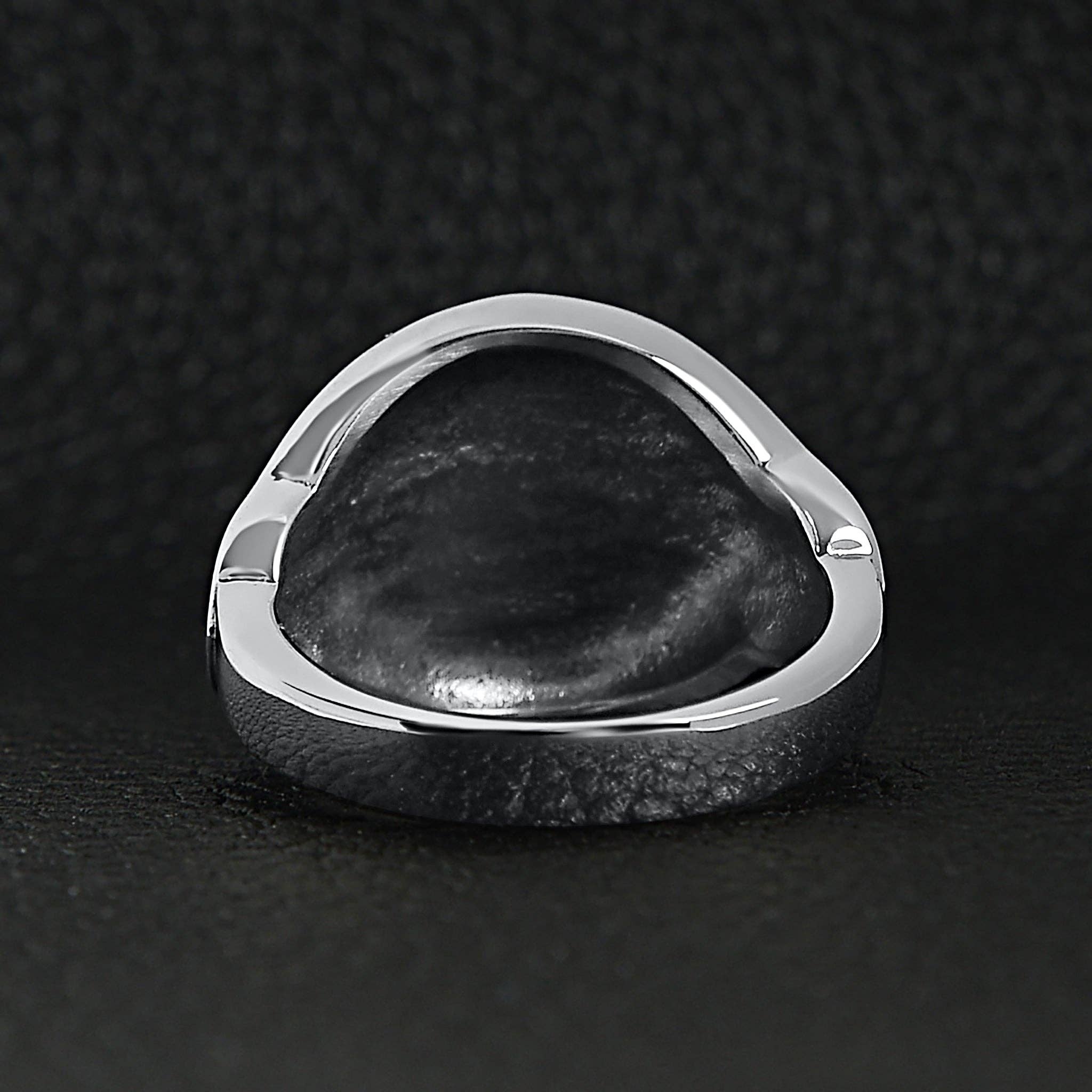WJW - Wholesale Signet Ring - Stainless Steel Medieval Sword and Shield Signet Ring1