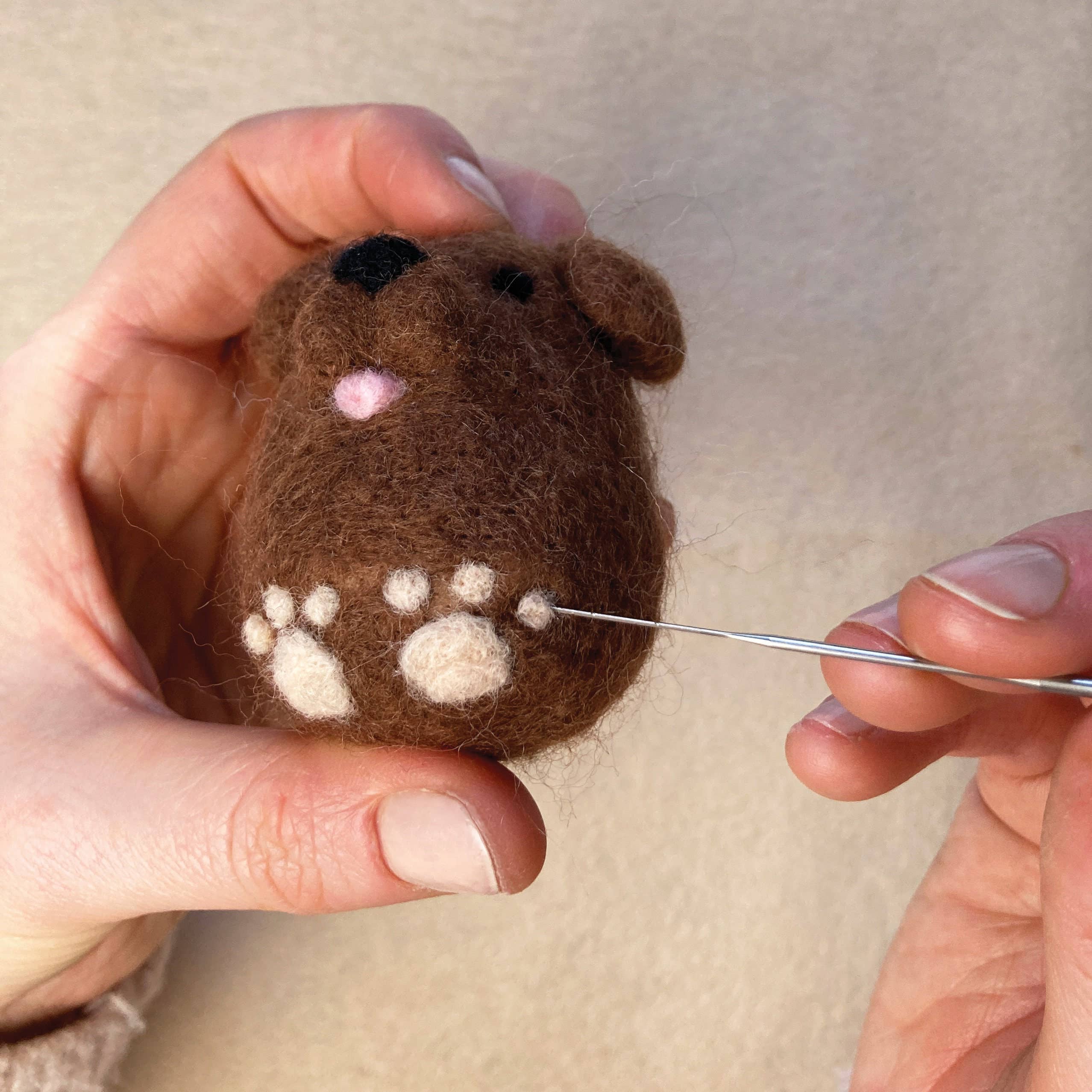 Bergin & Bath - Venta al por mayor Kit de manualidades - Kit de agujas para fieltrar - Mini mascotas 1. Haz TRES animales de fieltro.7