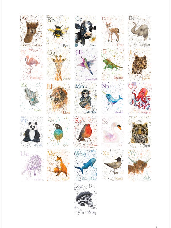 ABC Print for wholesale by Wild Child Co