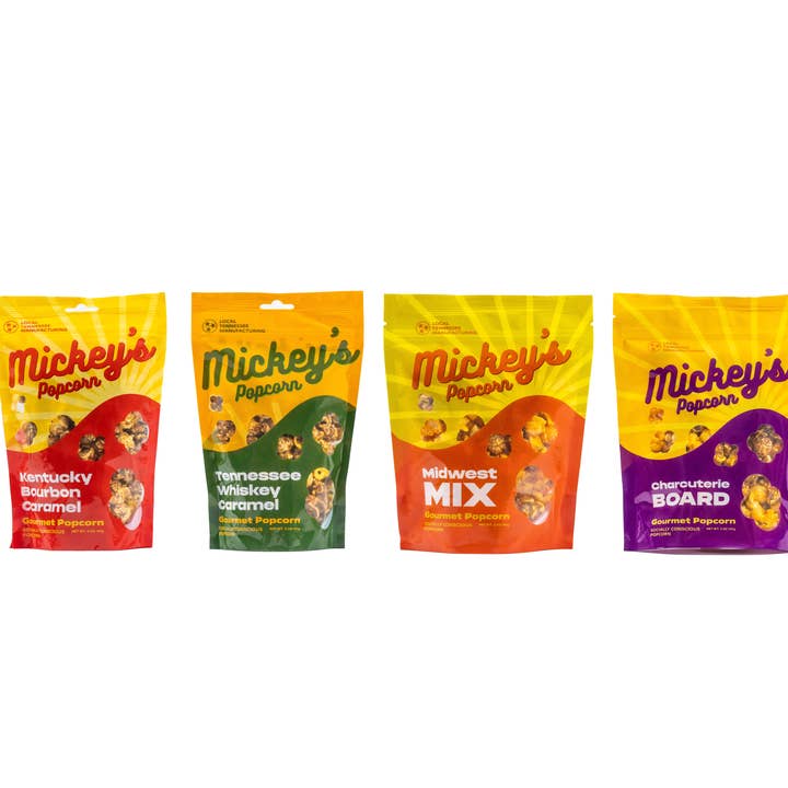 Mickey’s Popcorn - Wholesale Popcorn - Mickey's Popcorn Mixed Case - Tennessee Caramel Corn