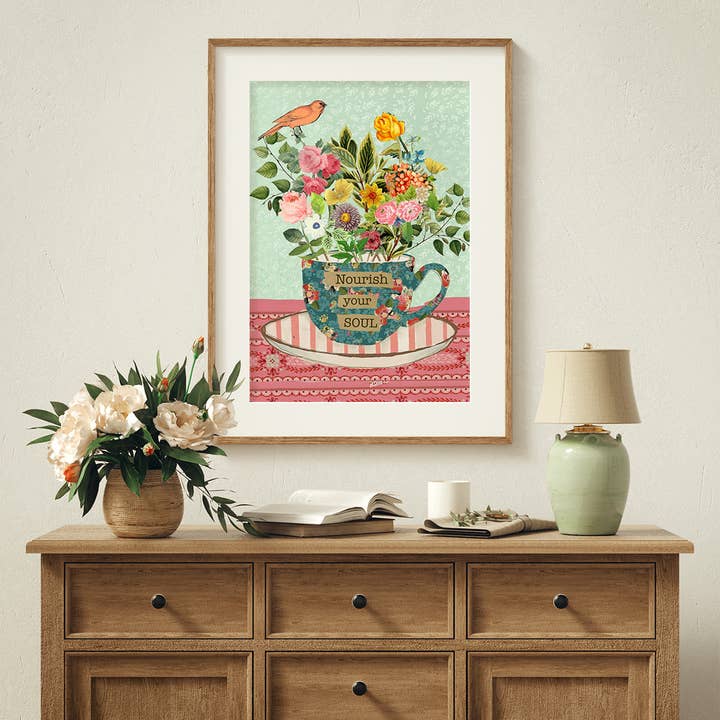 Kelly Rae Roberts - Wholesale Art Print - Nourish Your Soul - Print1