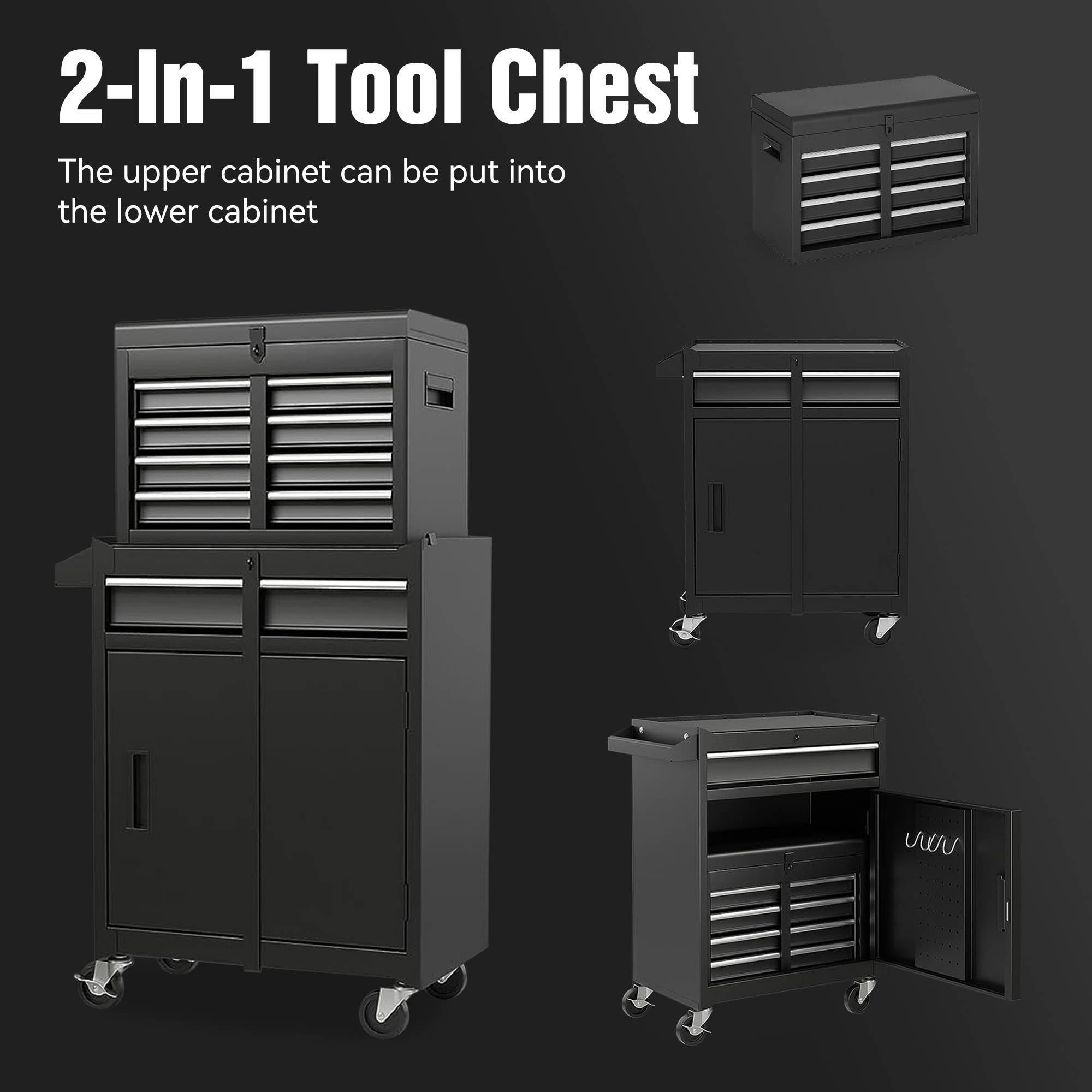 HOMYCASA DESIGN INC - Wholesale Tool Set - 5-Drawer Rolling Tool Chest Detachable Top Box 41.5lb6