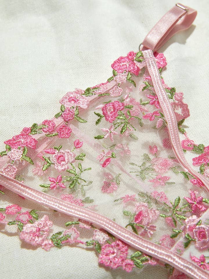 Moxy Intimates - Wholesale Lingerie Set - Women's - Pink See Through Lingerie5