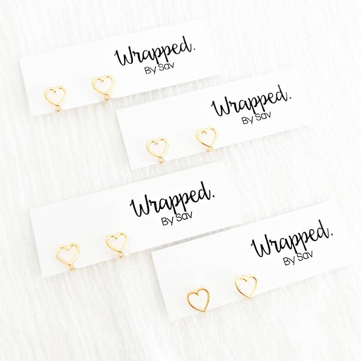 Coração Outline Huggies por atacado de Wrapped. By Sav