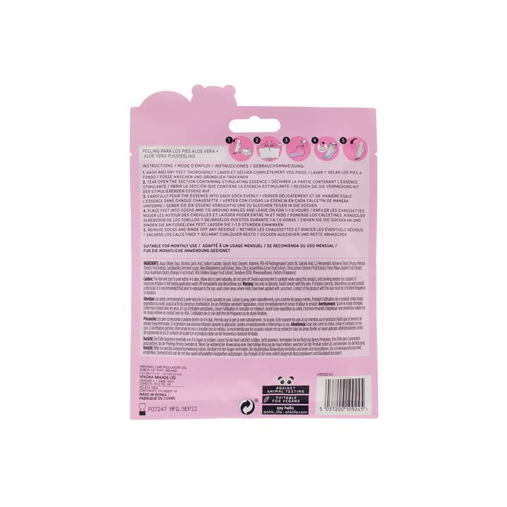 Beauty Goddess - Wholesale Foot Mask - Oh K! Aloe Vera Foot Peel Mask2