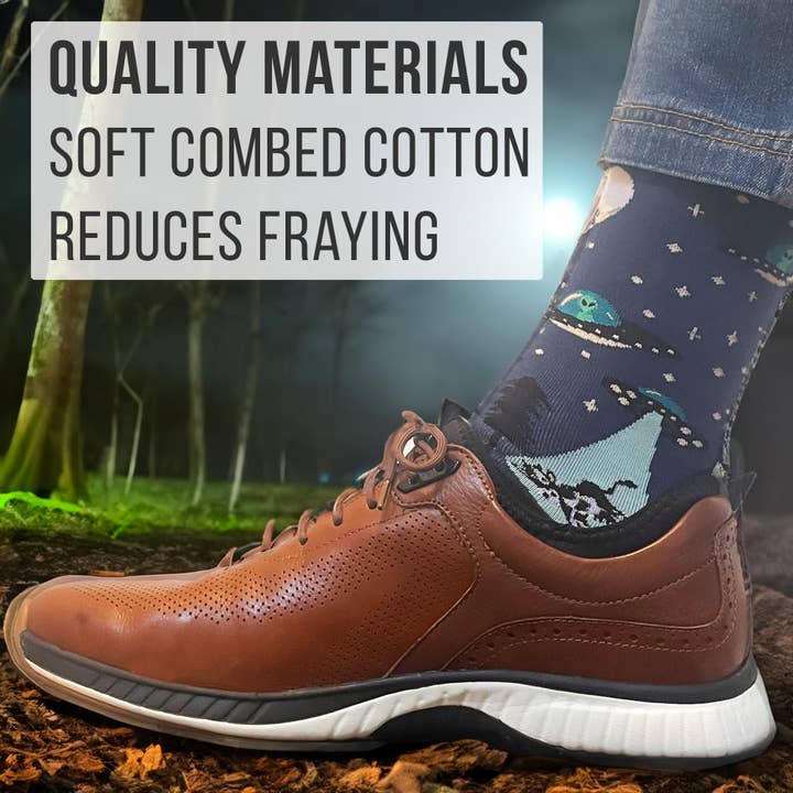 Imagery Socks - Wholesale Socks – Men's - Men's Alien, UFO and Cow Socks1