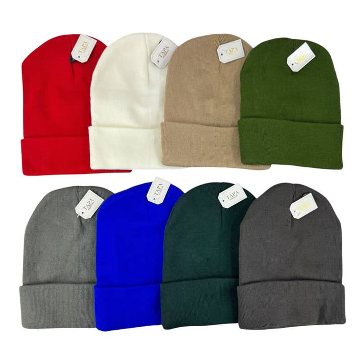 TAPA fashion - Wholesale Beanie - Women's - Solid Color Plain Long Beanie BP100-C (12PC)7