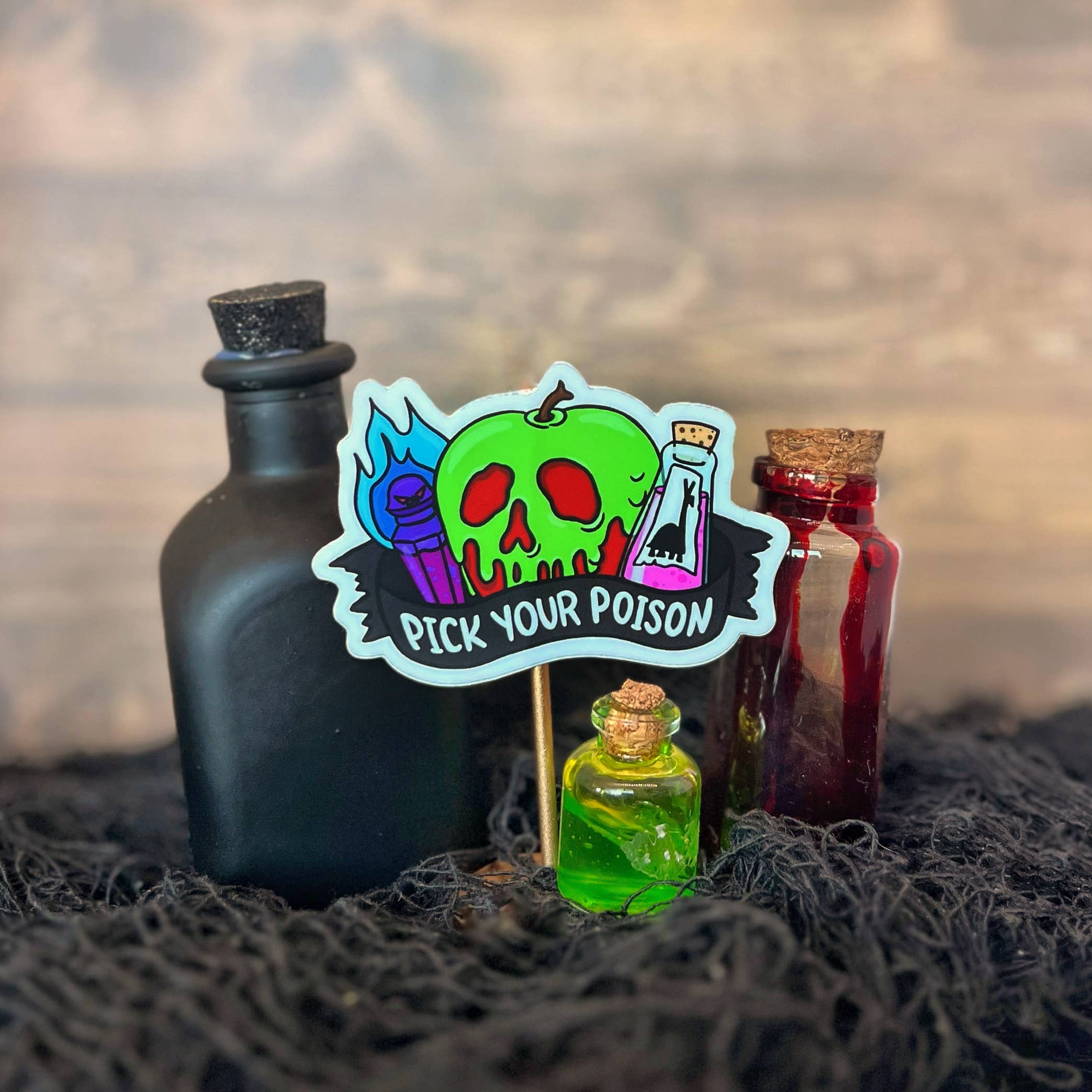 Quikwit Stickers - Vendita all'ingrosso Adesivo - Scegli il tuo adesivo Poison