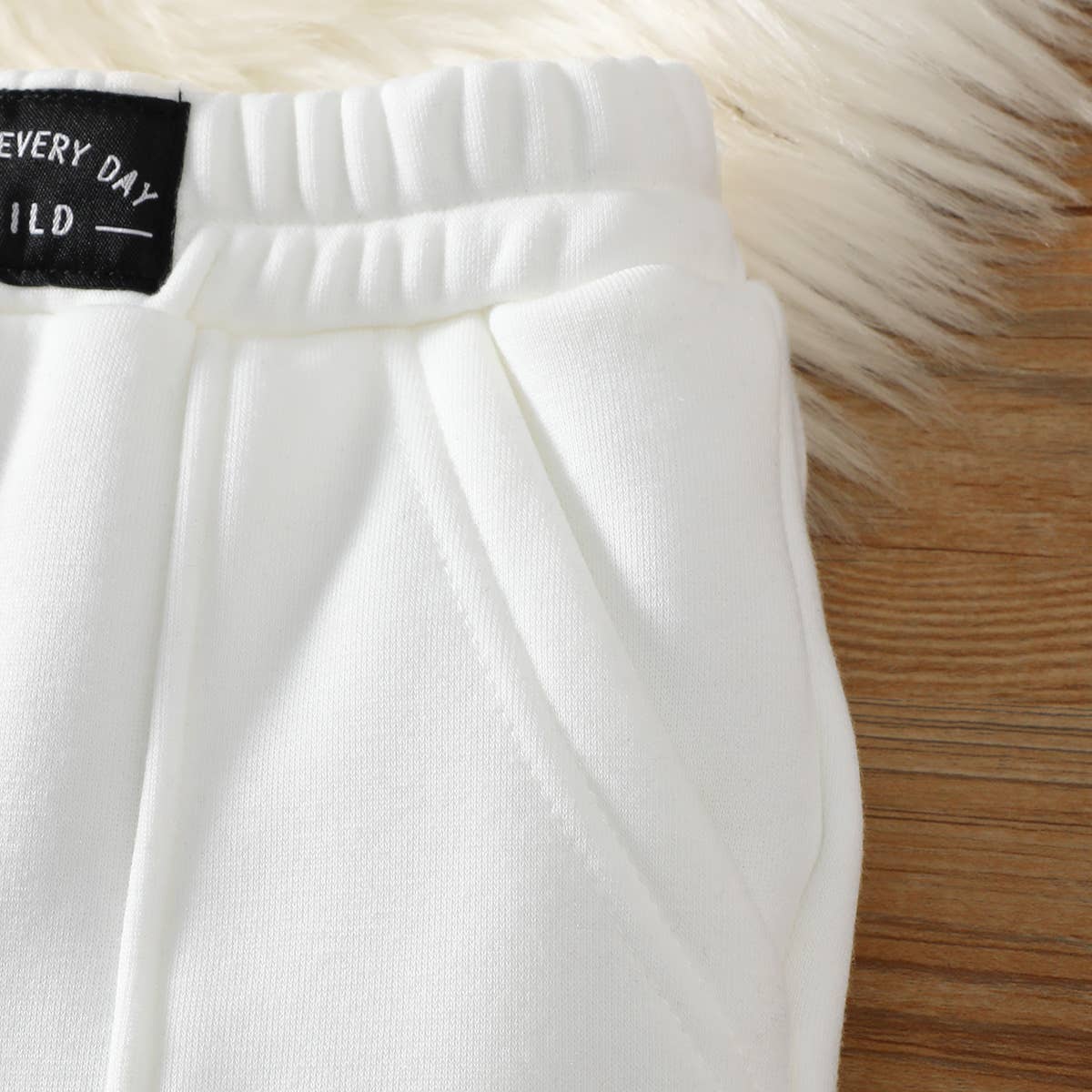 PatPat - Wholesale Trousers – Baby - Baby Boy/Girl Solid Fleece-lining Casual Pants19