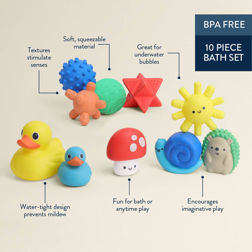 Itzy Ritzy - Wholesale Baby Bath Set - Kids & Baby - *NEW* Itzy Splash Gift Set™ Soft Bath + Water Toys3