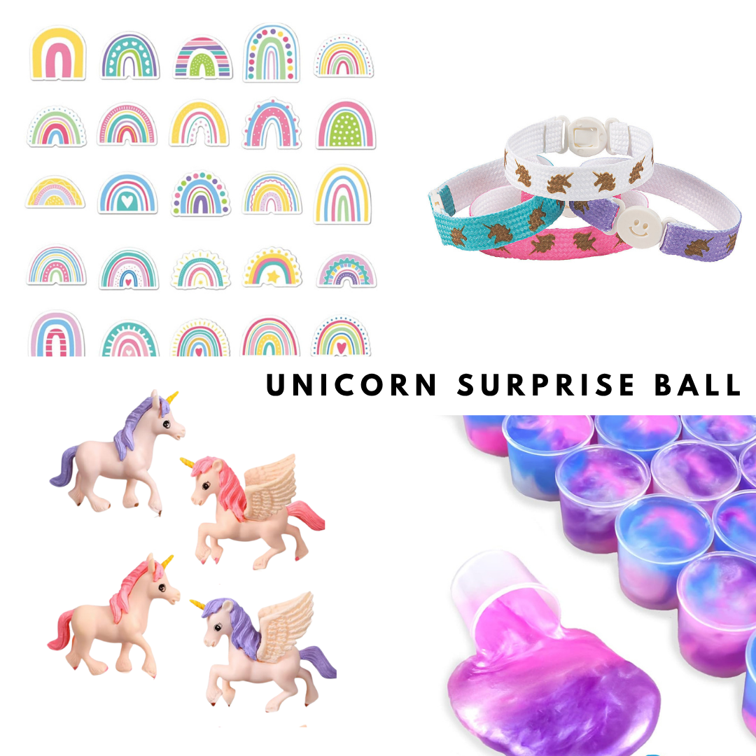 First Cabin Co. - Vente Cadeaux pour invités - Ballon surprise en forme de licorne1