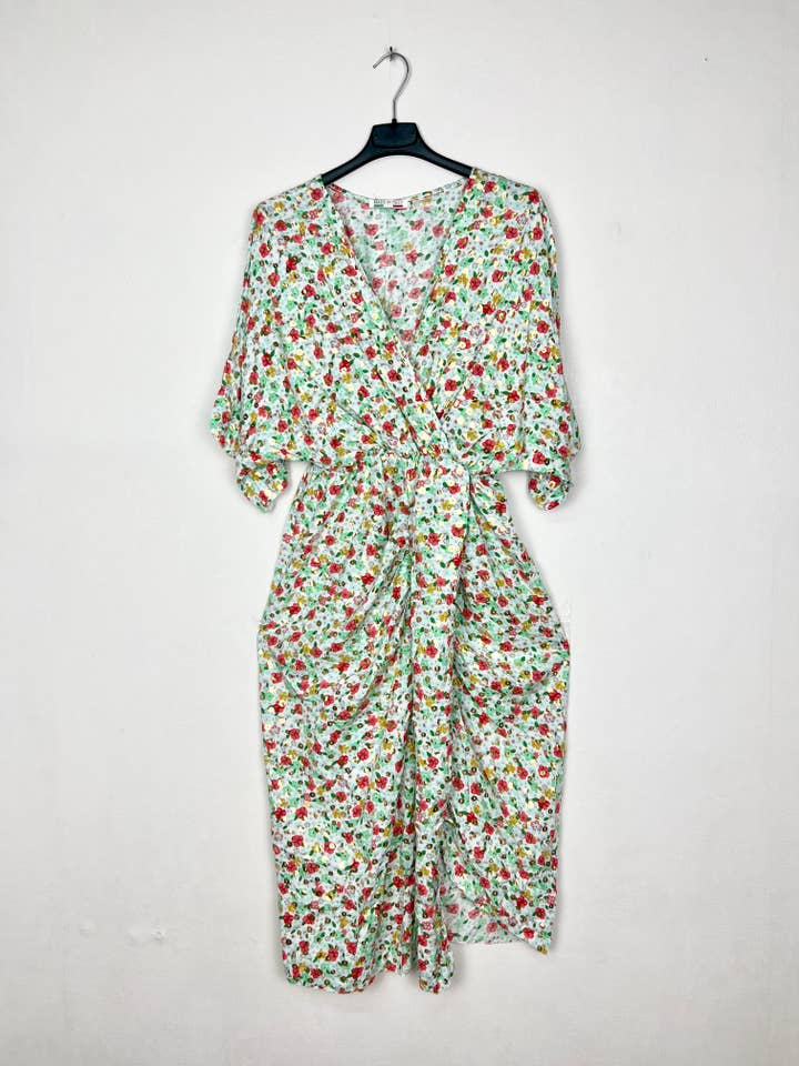 Lucky Nana - Wholesale Dress - Women's - V-neck floral printed dress 17770