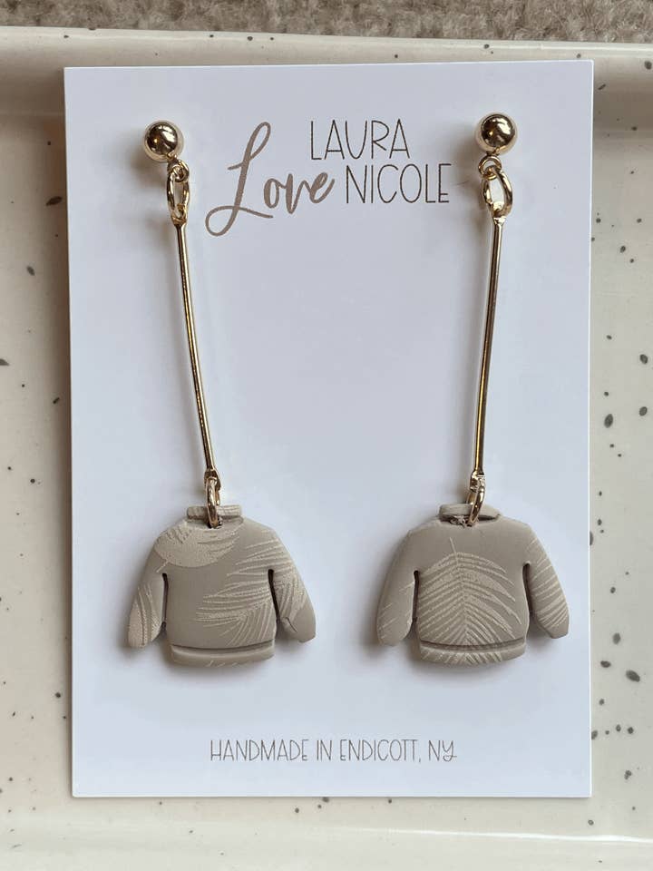 Leafy Sweater Dangle for wholesale by Love Laura Nicole