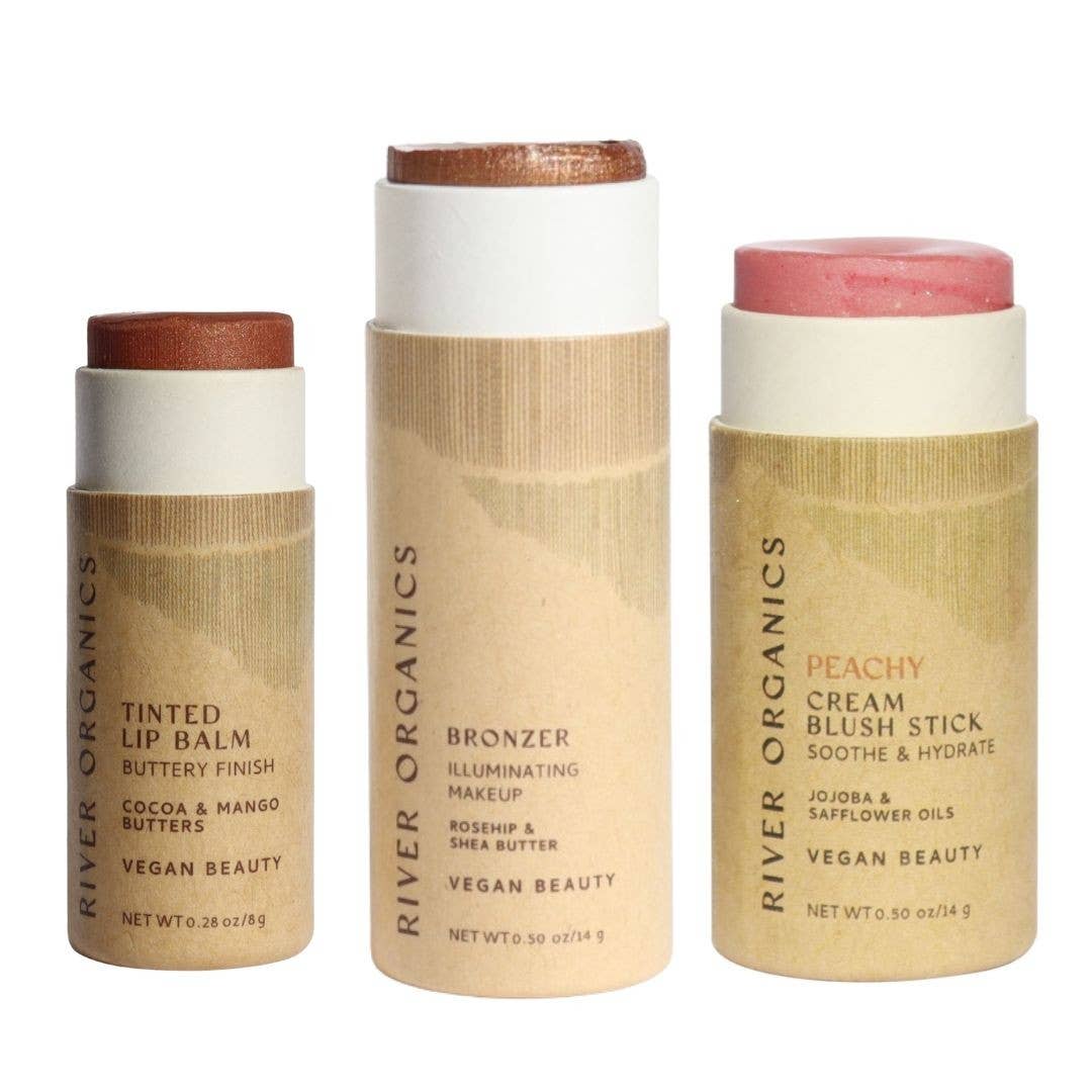 River Organics - Wholesale Lip Balm Set - Lip + Highlighter + Blush Set (Mix & Match)20