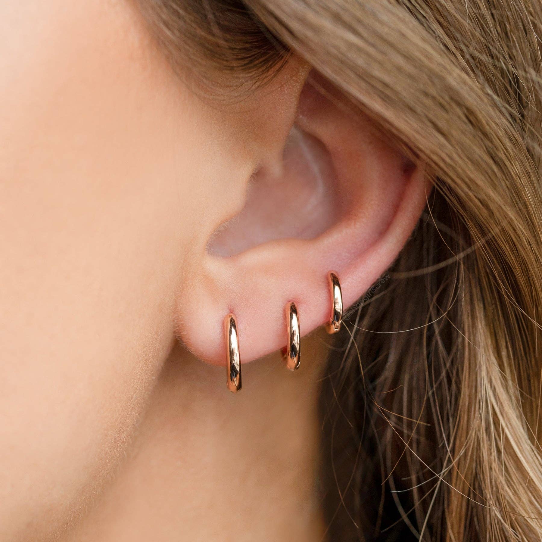 Girls Crew - Wholesale Jewelry Set - Angel City Hoop Set5