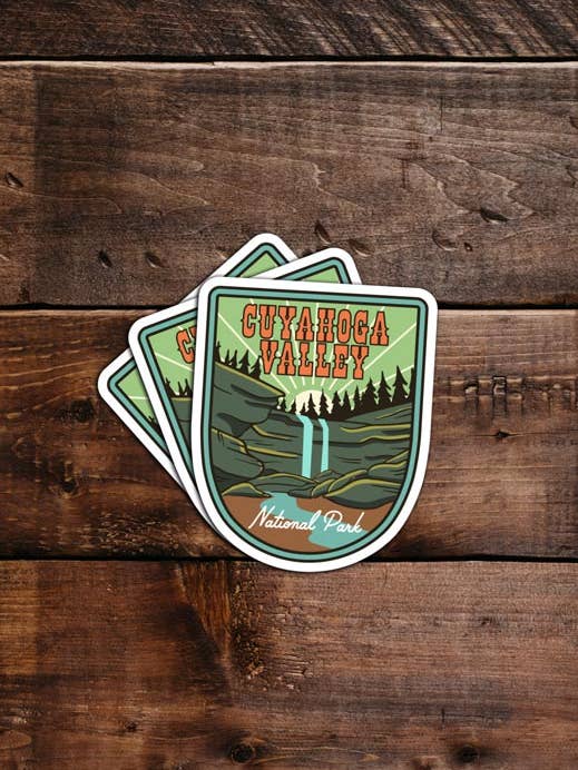 Cuyahoga Valley National Park Sticker for wholesale by Hike and Draw