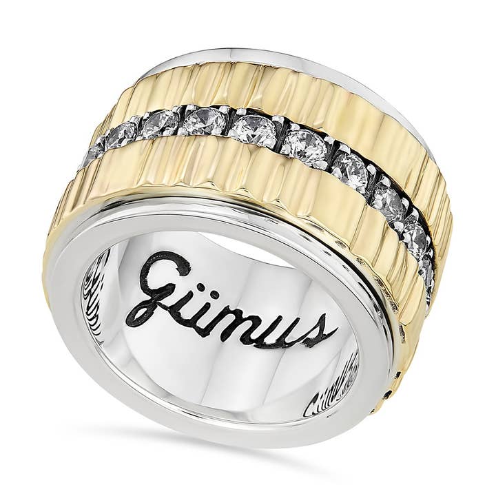 Bague double soleil pour la vente par Gümüs